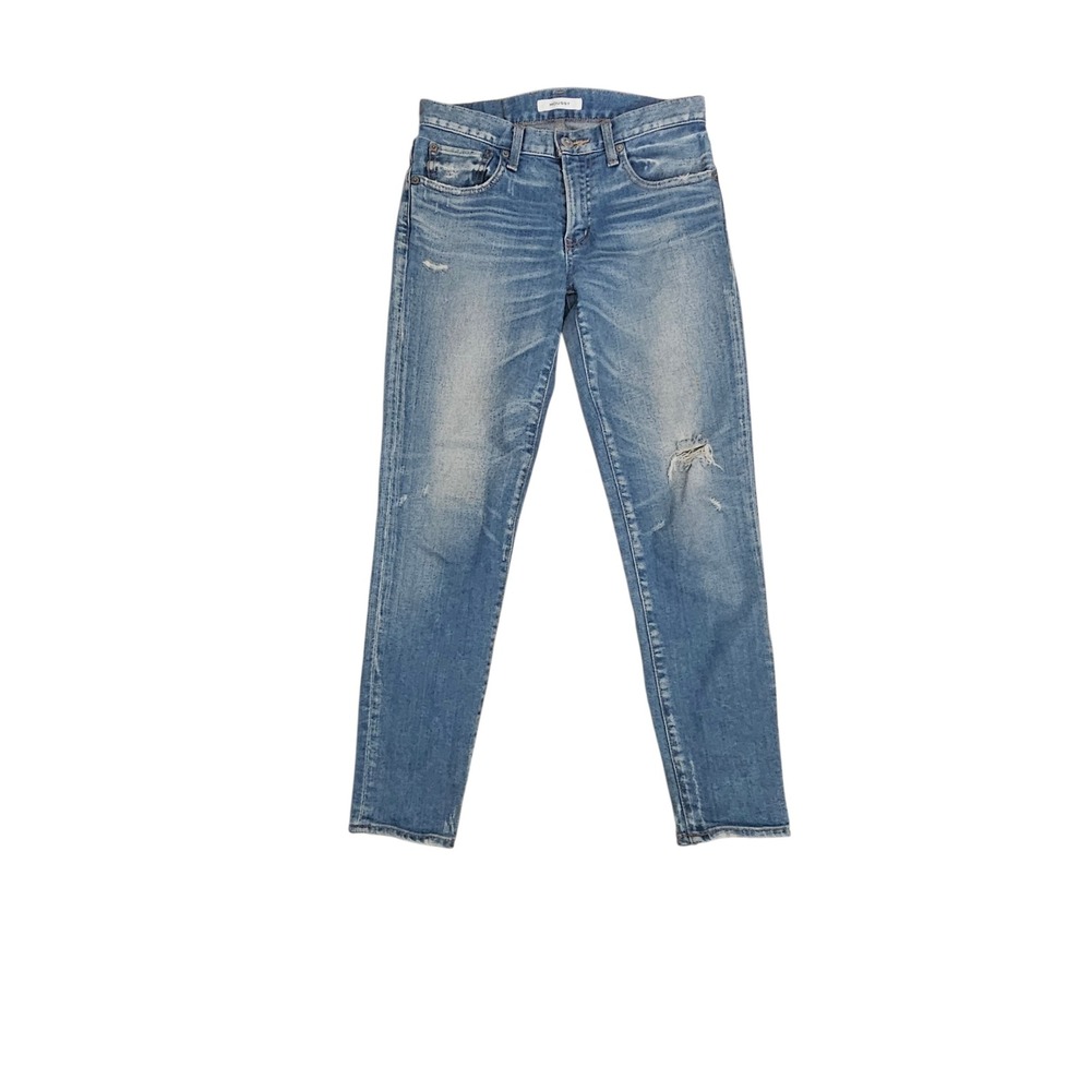 Moussy mid-rise distressed Skinny Jeans 27